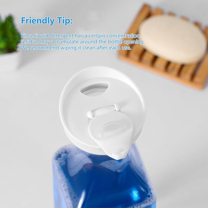 54oz Laundry Detergent Dispenser, Liquid Container, 3 Pack White - Image 3