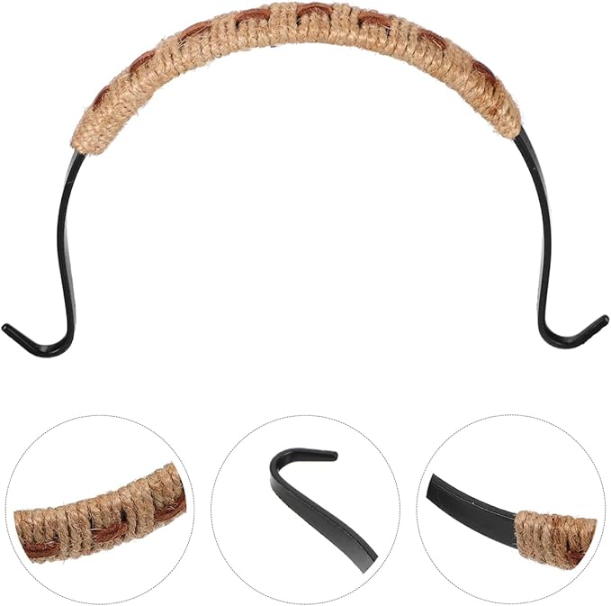 Hemoton Ergonomic Teapot Handle Replacement Woven Rope Grip Heat Resistant Kettle Handle Daily Use Teapot Accessory 6X4X0.6 Inch