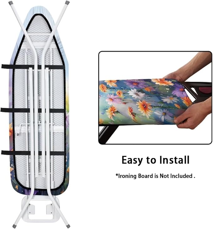 Floral Bird Ironing Board Pad, Extra Thick Heavy Duty Padded - Image 5