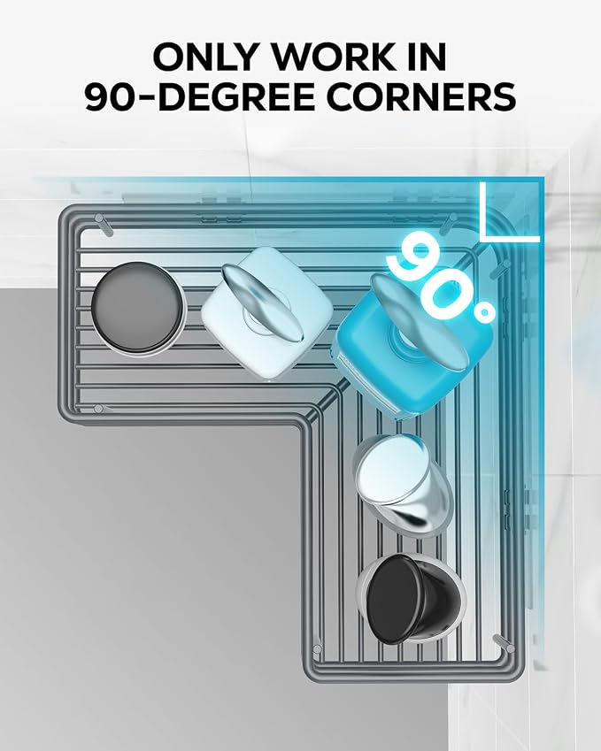 Nieifi Corner Shower Shelves, Adhesive Shower Caddy, Bathroom Organization - Image 9