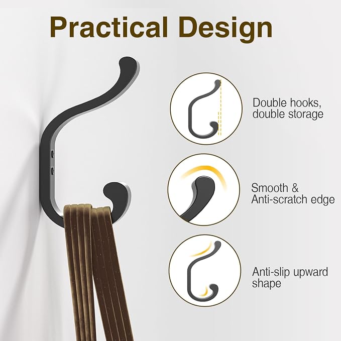 bussdis Coat Hanger Wall Mount 8-Pack - Image 3