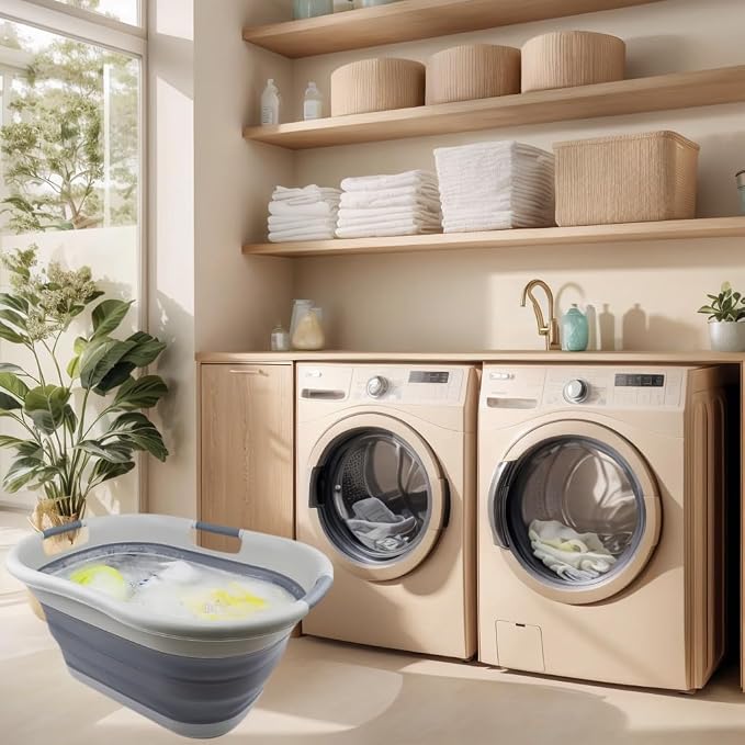 SAMMART 40L Collapsible Plastic Laundry Basket - Image 6