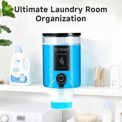 1 Glass Laundry Detergent Dispenser - 120 Oz Liquid Detergent - Image 2