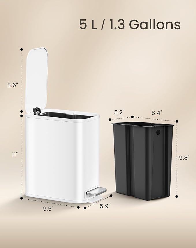 Cesun Small Bathroom Trash Can - Image 9