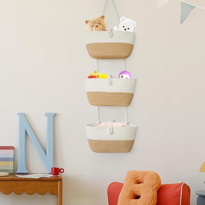 TeoKJ 3-Tier Hanging Baskets for Storage - Image 3