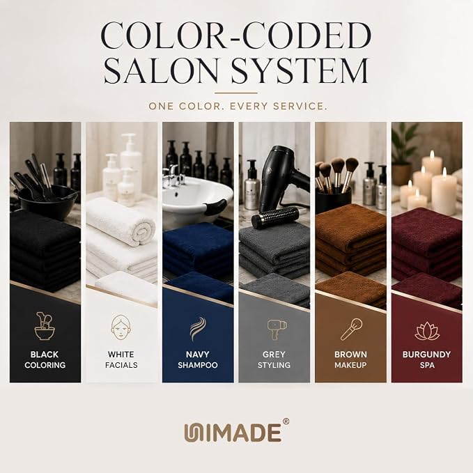Salon Towels 48 Pack, Microfiber Barber Towels Bulk | Hair-Drying Cloth Super - Image 6