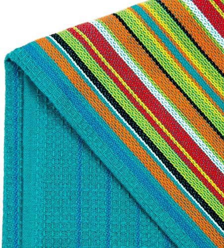 COTTON CRAFT Salsa Stripe Kitchen Towels - Image 3