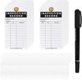 Lionshop Inspection Record Tag, Durable 30 mil UV/Paper Material w/Zip Ties for Scaffolds, Ladders, Fire Extinguisher, Machinery, Hazards, Inventory, Out of Service, 5.75"x 3", Pack of 50