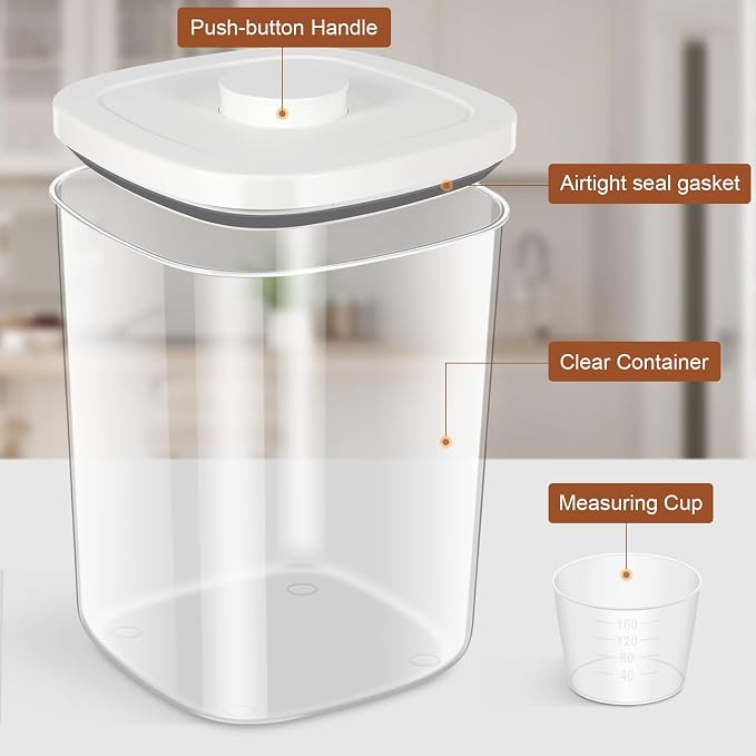 TBMAXS Airtight Rice Container 20 Lbs, Dry Food Holder - Image 5