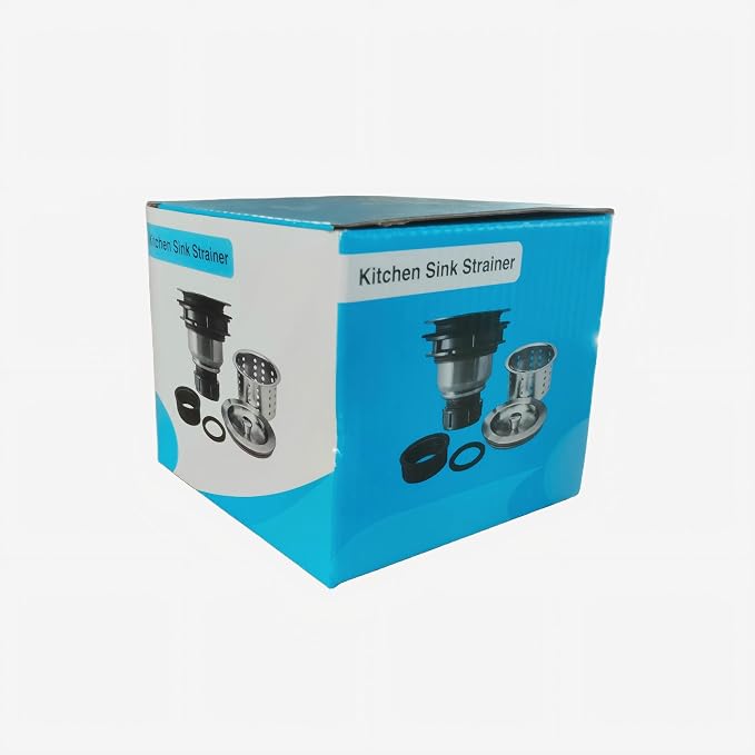Kitchen Sink Drain Assembly Kit, 3-1/2 Inch Brushed 304 Stainless Steel Basket - Image 9