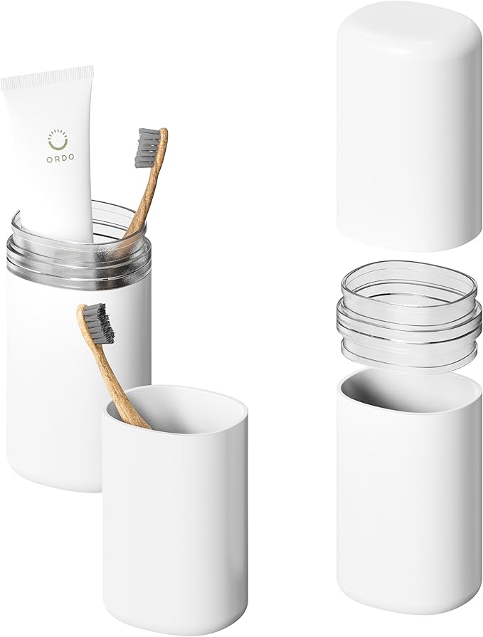 Baluca Travel Toothbrush Case, Portable Tooth Brush Holder and Toothpaste Cover by Baluca