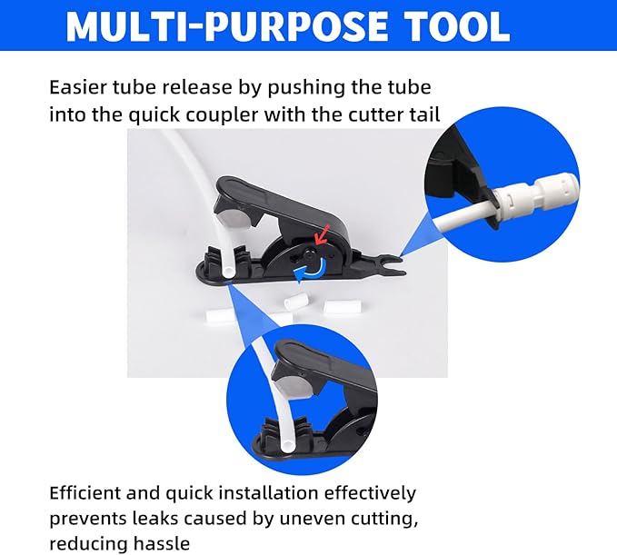 Refrigerator Water Line Kit Connection and 1/4 Compression Ice Maker Installation Kit,O.D. 25 FT Water Tubing with Feed Water Adapter and Quick Fittings for RO Filter System