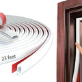 White Rubber Weather Stripping Door Seal Strip, D Shape Door Weather Seal Strip by PUNDIN