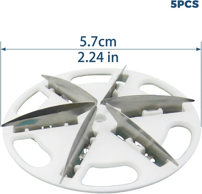 5-Pack Fabric Shaver Replacement Blades, 57mm Alloy Pill Shaver 6-Blade Head - Image 3