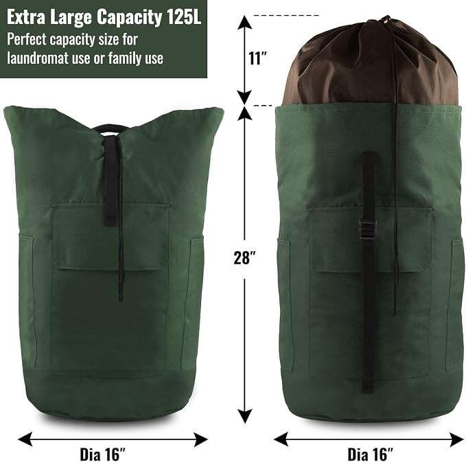 Laundry Backpack Bag 125L Extra Large, Heavy Duty - Image 2
