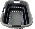 SAMMART Collapsible 3 Handled Plastic Laundry Basket by SAMMART