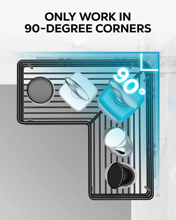 Nieifi Corner Shower Shelves, Adhesive Shower Caddy, Bathroom Organization - Image 9