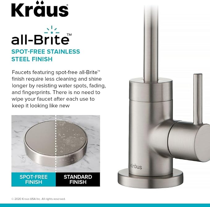 KRAUS Purita 100% Lead-Free Kitchen Water Filter Faucet in Spot Free Stainless - Image 3