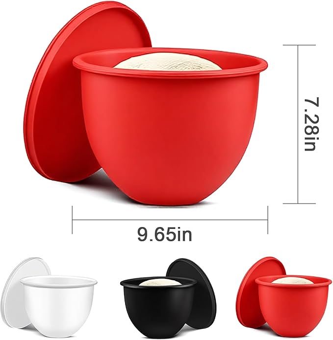 Silicone Bowl Insert Compatible with 5 Qt KitchenAid Tilt-Head Mixer, Food-Grade Non-Slip Bowl Liner, Dishwasher Safe & Easy to Clean Replacement Accessory (Red)