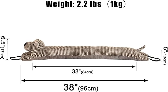 Under Door Draft Stopper Decorative Wind Stopper 38 inch - Image 2