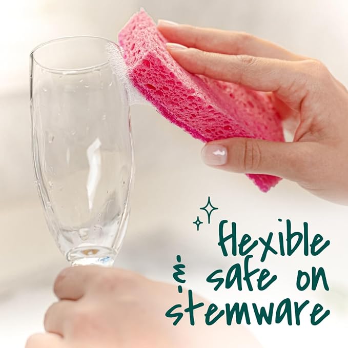 Scotch-Brite Delicate Clean Non-Scratch Scrub Sponge, 3 Pack | Kitchen Sponges - Image 8