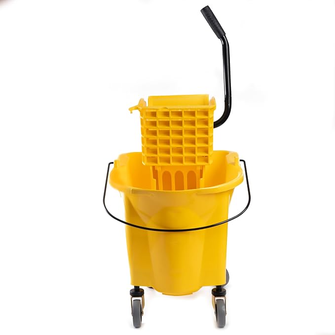 Matthew Cleaning 38 Quart Commercial Mop Bucket INCL.Wet String Mop - Image 7