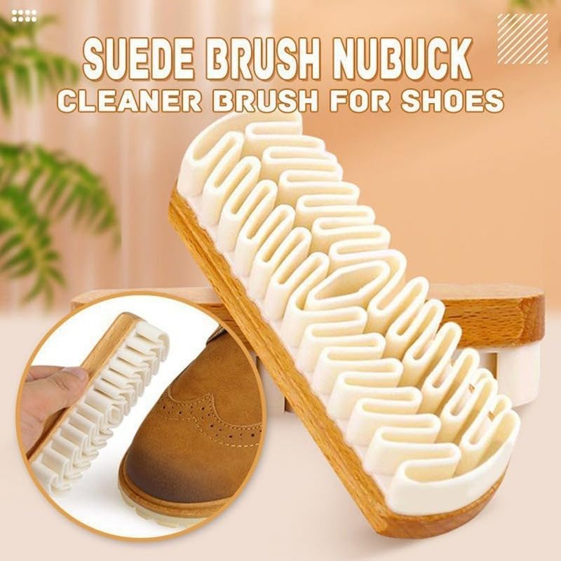 Suede Shoe Brush and Eraser Set, Rubber Cleaning Brush - Image 2