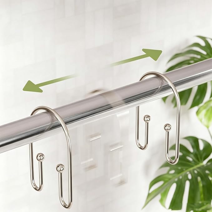 BBV Shower Curtain Hooks Rings - Image 5