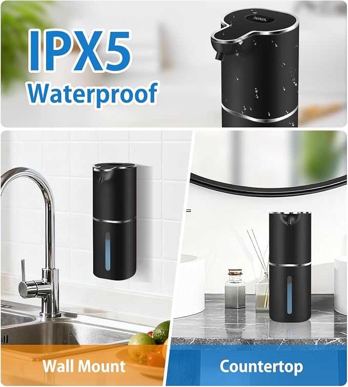 Automatic Foaming Soap Dispenser Digital Display, 6-Level Foam Adjustable | - Image 6