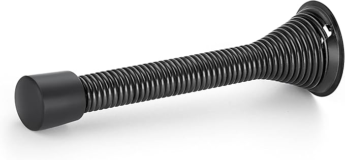 Ravinte Door Stoppers, 6 Pack Black Spring Door Stops - Image 9