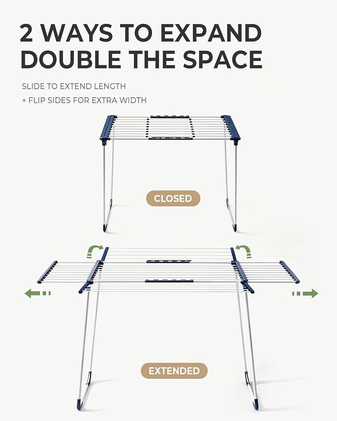 JS HANGER Extendable Clothes Drying Rack - Image 3
