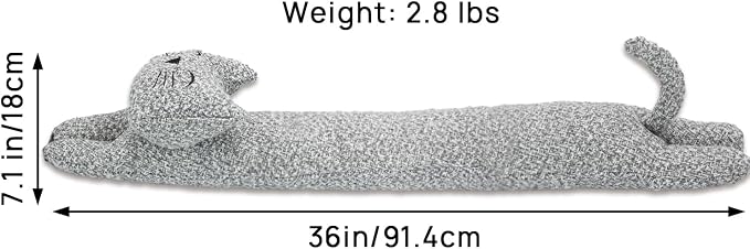 36 Inch 3LB Heavy Duty Under Door Draft Stopper, Decorative Soundproof Door - Image 2