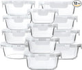 M MCIRCO 24-Piece Glass Food Storage Containers by MMCIRCO