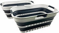 SAMMART 21L Super Mini Collapsible 3 Handled Plastic Basket by SAMMART