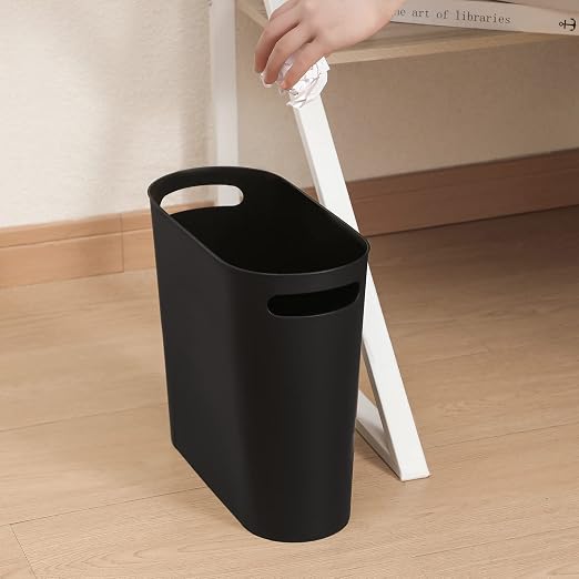 rejomiik Small Trash Can, Slim Garbage Can Plastic Waste Basket - Image 6