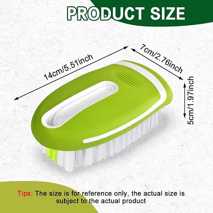 Carpet and Upholstery Cleaning Brush, Stiff Bristle Carpet Detailing Scrubber - Image 2