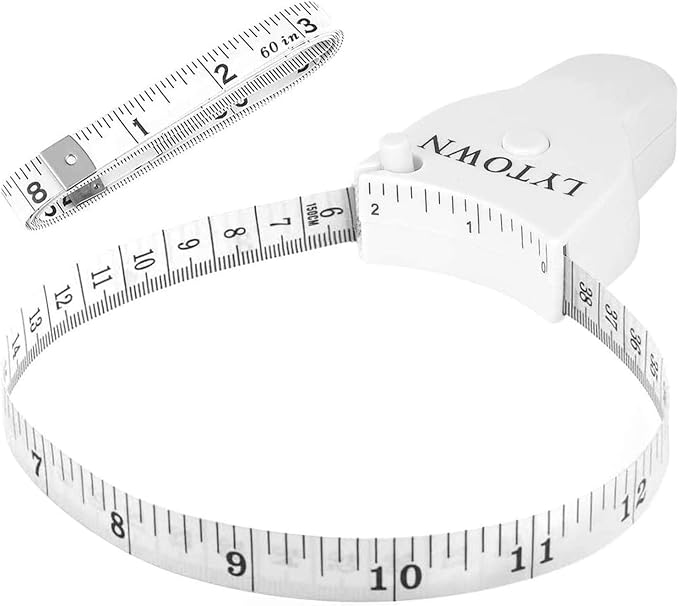 2PCS Body Tape Measure 60inch, Automatic Telescopic Tape Measure by LYTOWN