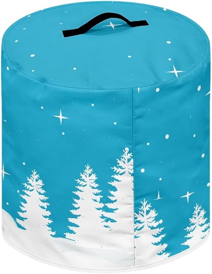 Blue Snowman Dust Cover Instant Pot and Extra Accessories Dust Proof Easy to Clean Pressure Cooker Cover Electric Appliance Cover Air Fryer Accessories with Storage Pocket Size S
