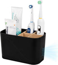 Toothbrush and Toothpaste Holder, 5 Slots, Kids Electric Tooth Brush Organizer by Heagoale