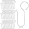 Jetec 60 Pcs Metal Curtain Track Hooks S Shaped by Jetec