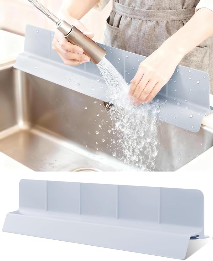 Sink Splash Guard 18" 23" 30" Silicone Water Guard by AyNirser