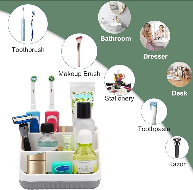 Toothbrush Holders for Bathrooms, 6 Slots, Detachable for Easy Clean, - Image 5