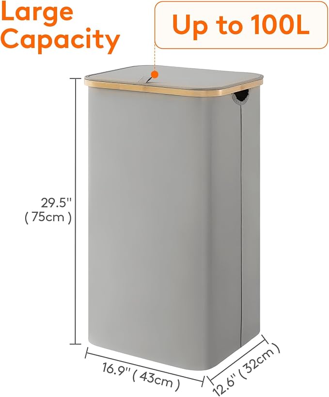 Lifewit 105L Laundry Basket - Image 3