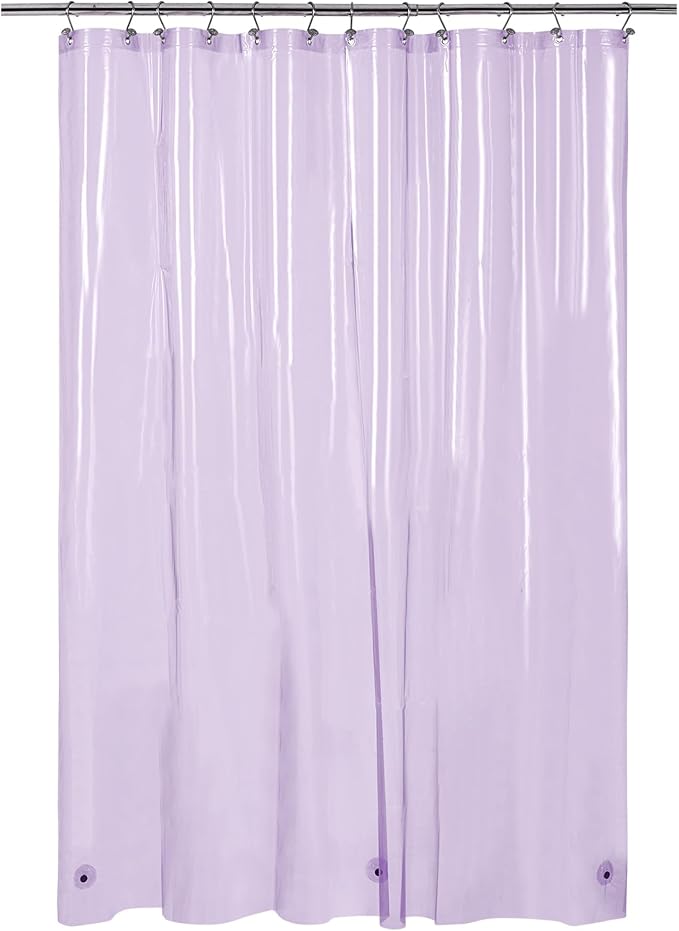 Barossa Design Clear Lavender Long Shower Curtain Liner 78" Height - Image 8