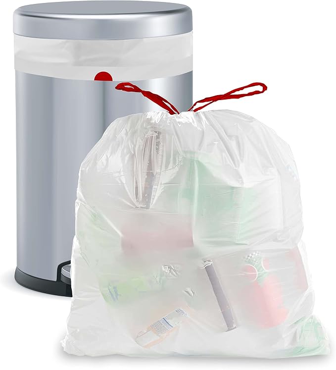 Aluf Plastics 13 Gallon Drawstring Trash Bags 0.9 MIL 24" x 27" - Image 5