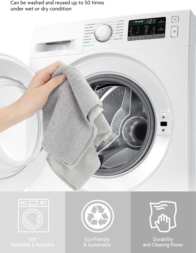 Fantasticlean Microfiber Cleaning Cloth Roll- 75 Sheets, Tear-away Microfiber - Image 7