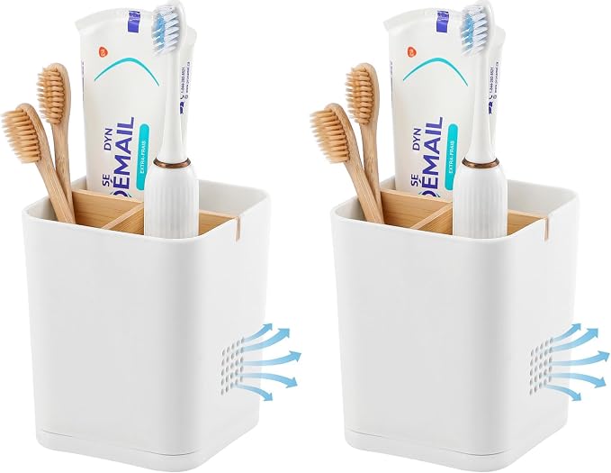 Electric Toothbrush Holder Tooth Brush and Toothpaste Organizer by Heagoale