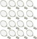 16 Pack Curtain Rings with Clips, Window Clip Rings Curtain Hooks Hangers Clip by Azmoncy