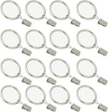 16 Pack Curtain Rings with Clips, Window Clip Rings Curtain Hooks Hangers Clip by Azmoncy