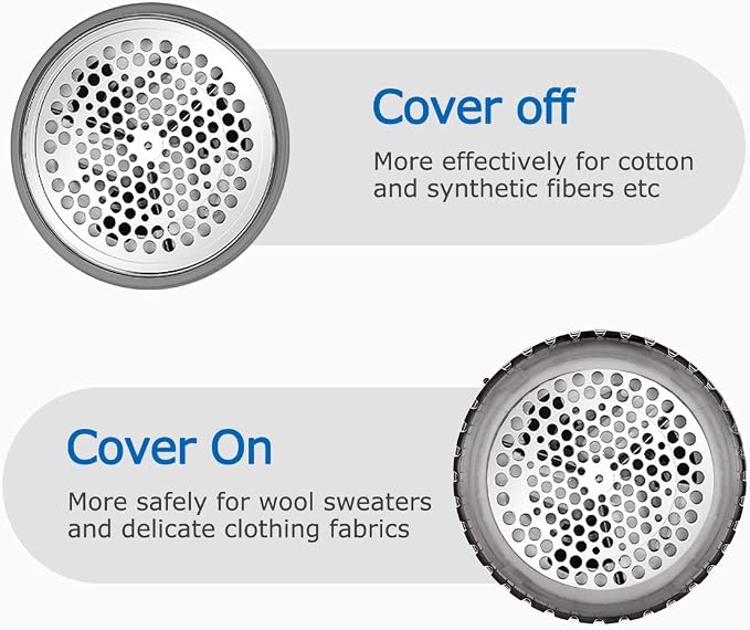 BEAUTURAL Fabric Shaver and Lint Remover, Portable Sweater Defuzzer | Battery - Image 2